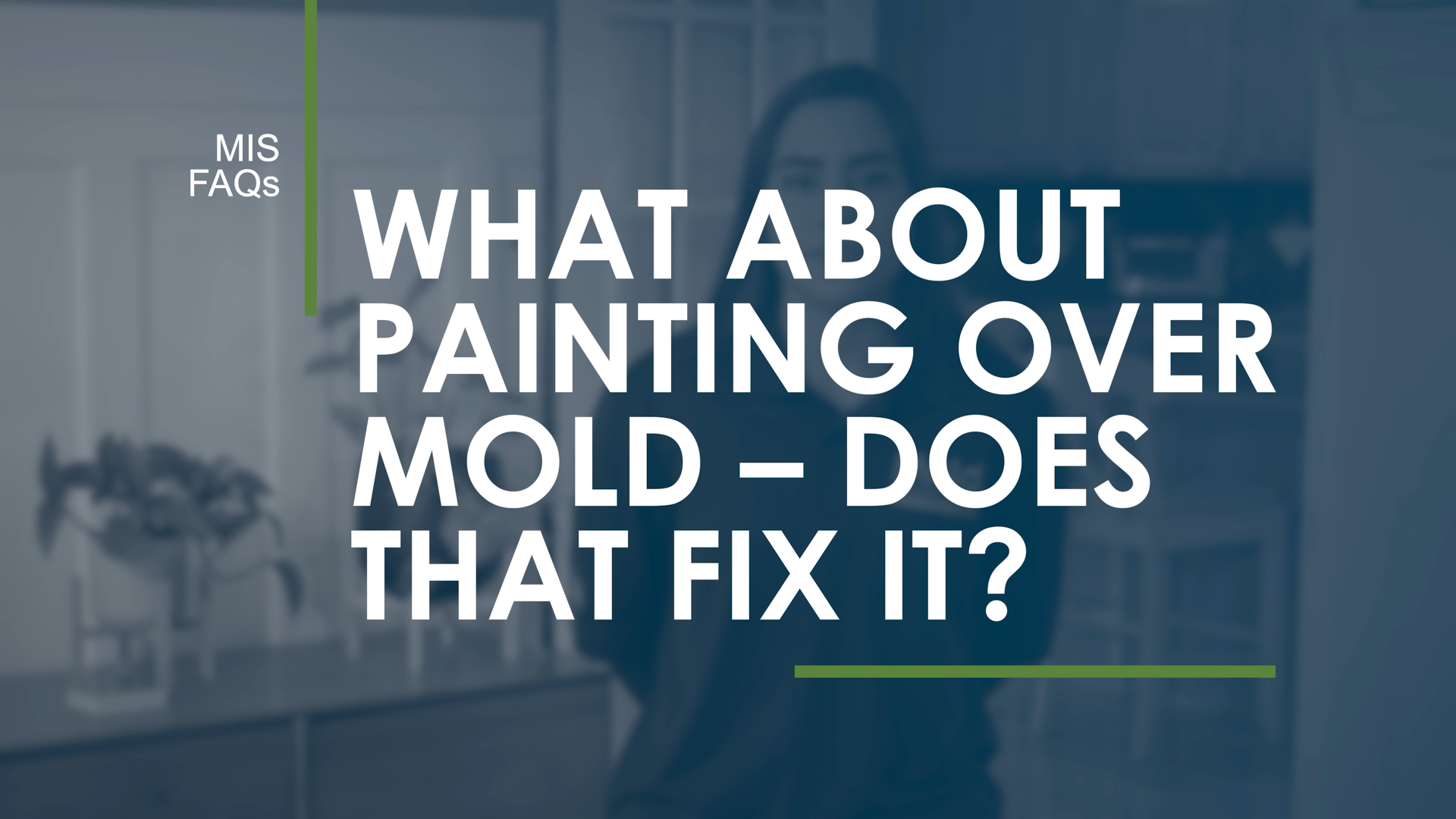 What about painting over mold